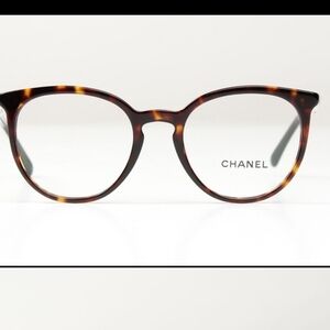 CHANEL Tortoiseshell Round Optical Glasses